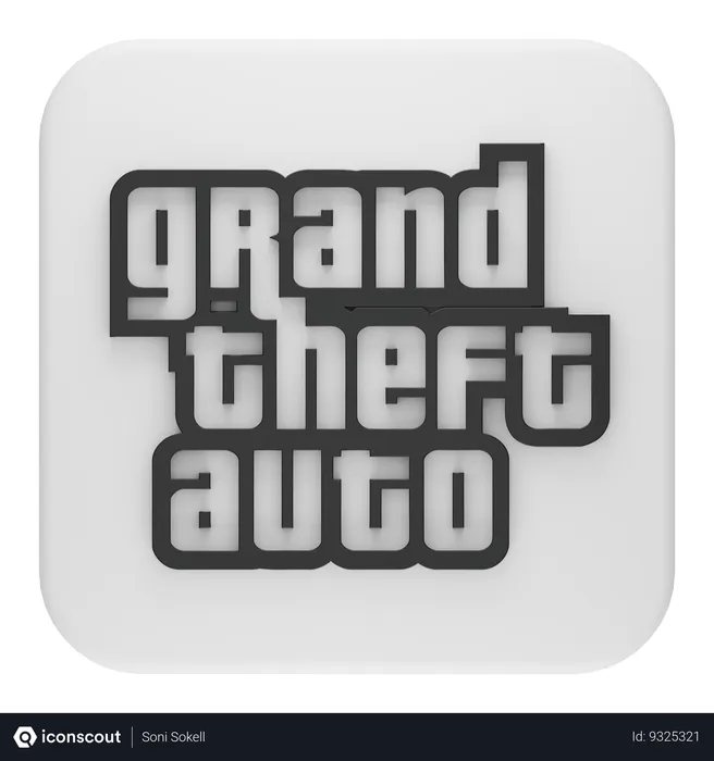 Free GTA Logo 3D Icon