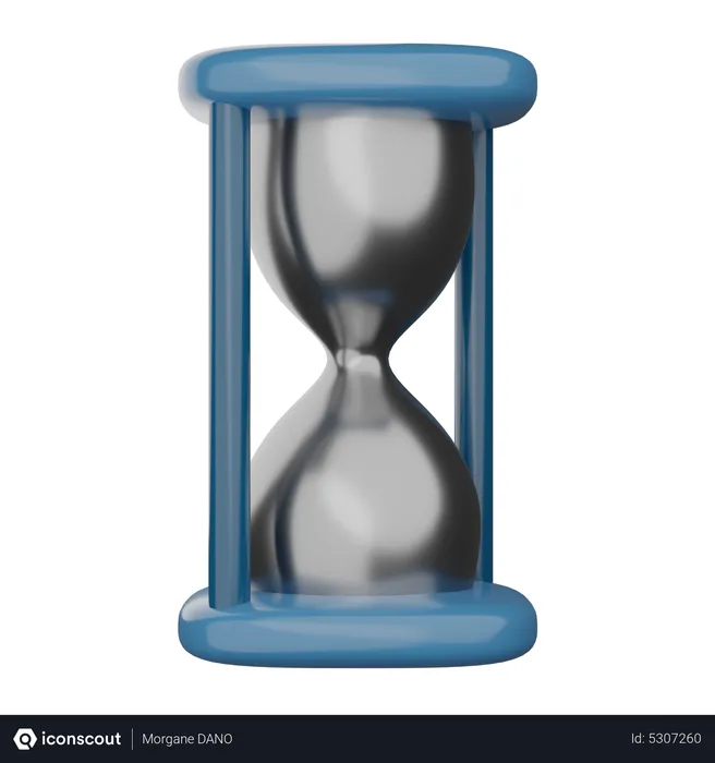 Free Hourglass  3D Icon