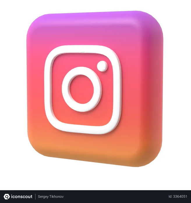 Free Instagram  3D Illustration