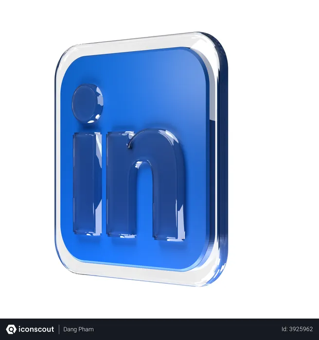 Free Linkedin Logo 3D Logo