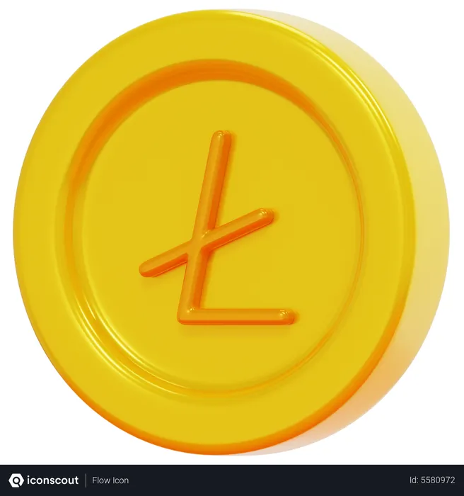Free Litecoin  3D Icon