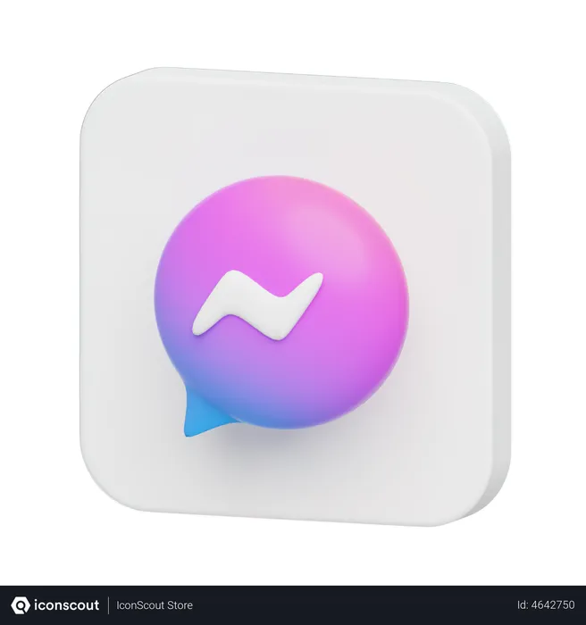 Free Facebook Messenger Logo 3D Logo