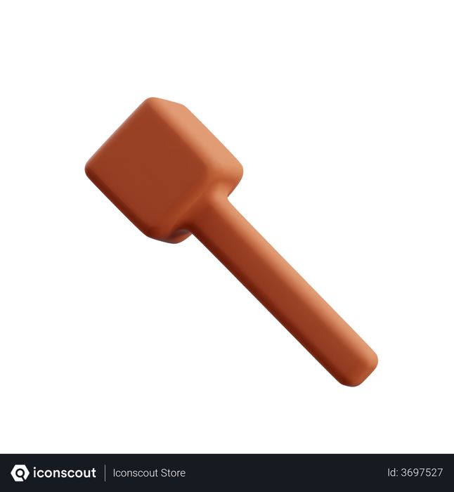 Mini Hammer 3D Illustration