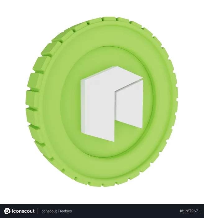 Free Neo coin  3D Illustration