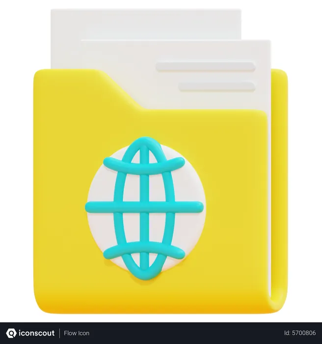Free Network Folder  3D Icon