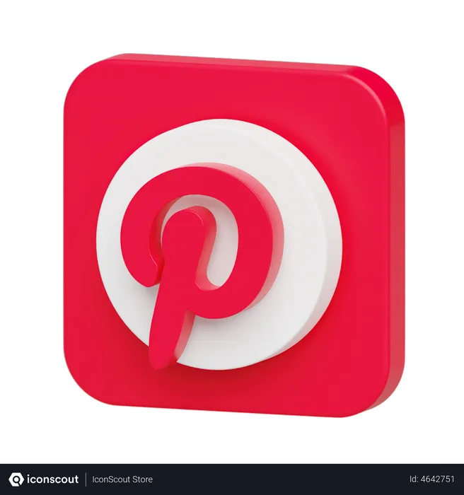 Free Logotipo do Pinterest Logo 3D Logo