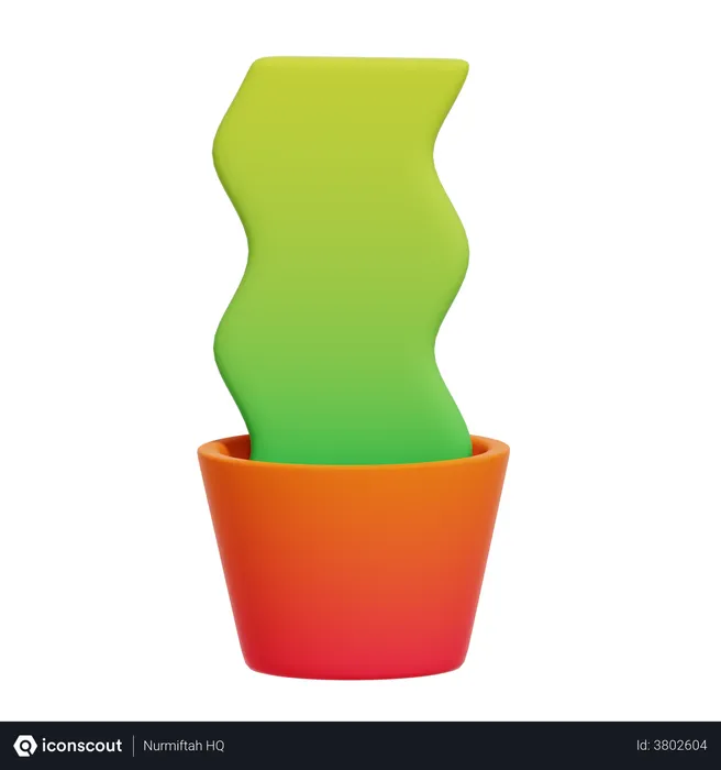 Free Plant Pot  3D Illustration