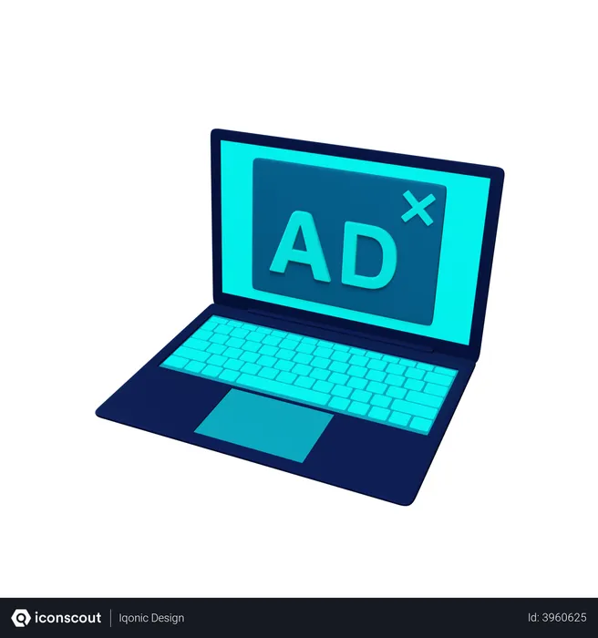 Free Pop-up advertisement  3D Illustration