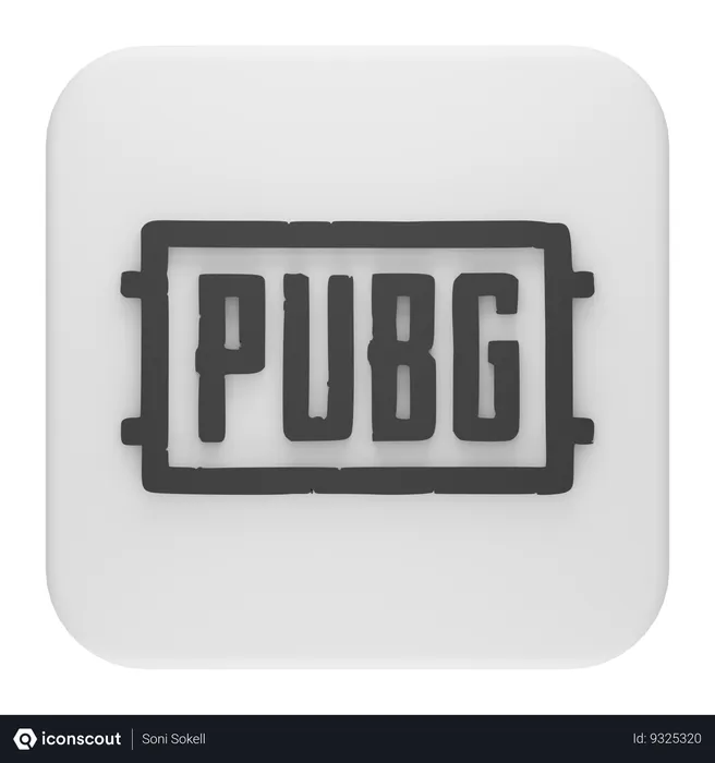 Free PUBG Logo 3D Icon