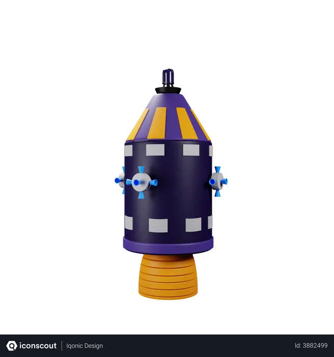 Free Rocket  3D Illustration