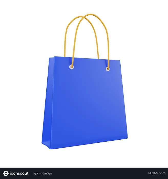 Free Shopping Bag  3D Illustration