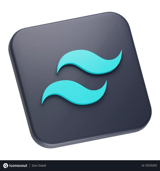 Free Tailwind CSS Logo 3D Icon