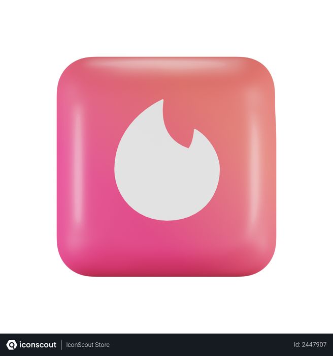 Free Tinder Logo 3d Illustration Download In Png Obj Or Blend Format