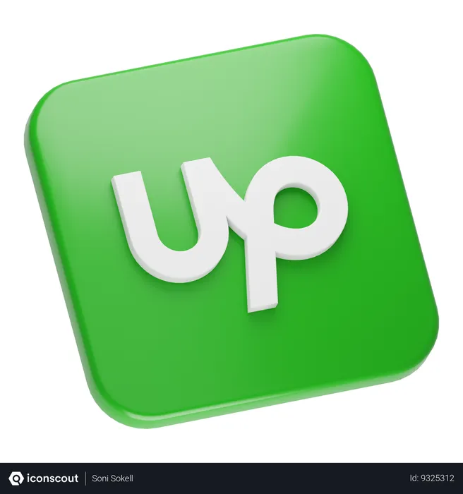 Free Upwork Logo 3D Icon