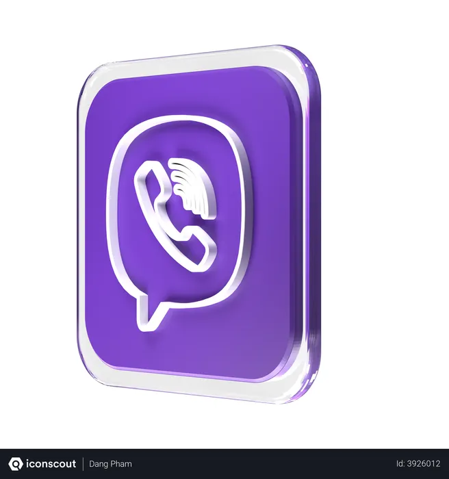 Free Viber Logo 3D Logo
