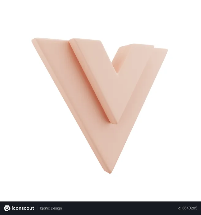 Free VueJS Logo 3D Logo