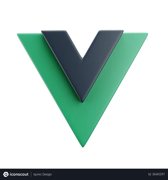 Free VueJS Logo 3D Logo