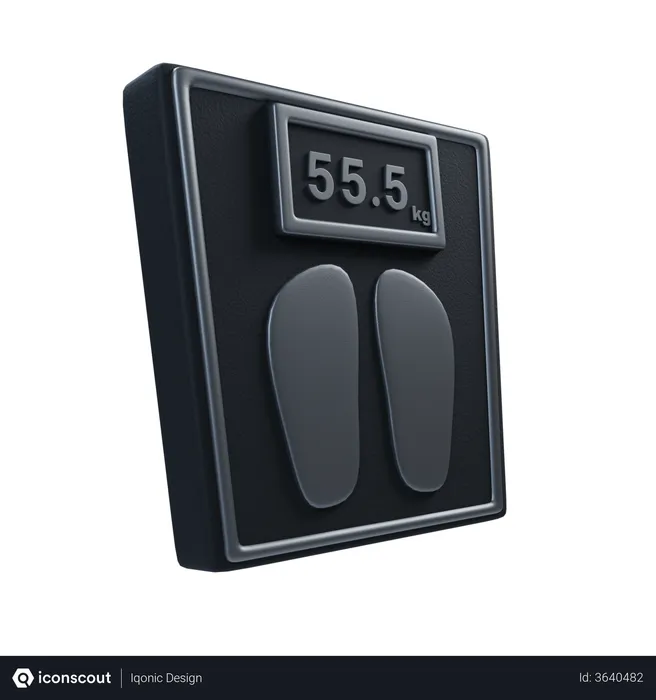 Free Weighing Scale  3D Illustration