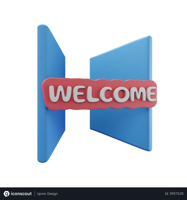 Free Welcome  3D Illustration