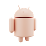 3d android robot illustration