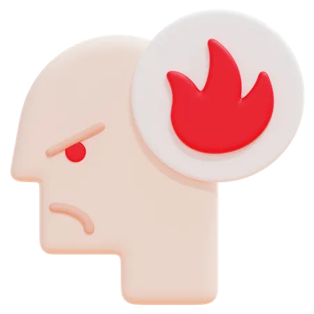 Angry Mind 3D Icon