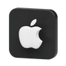 3d apple logo