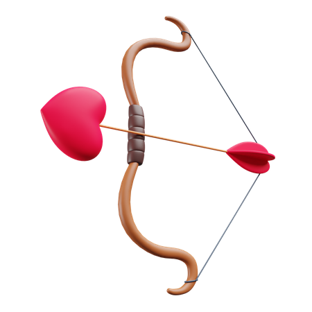 Arrow and bow 3D Illustration