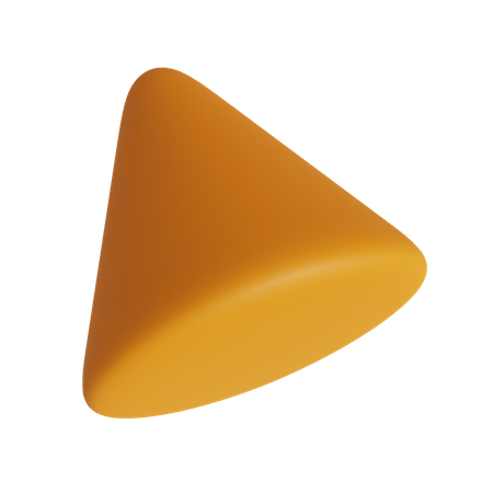 Beveled Cone 3D Illustration