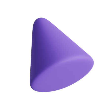 Beveled Cone 3D Illustration
