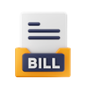 3d invoice folder logo