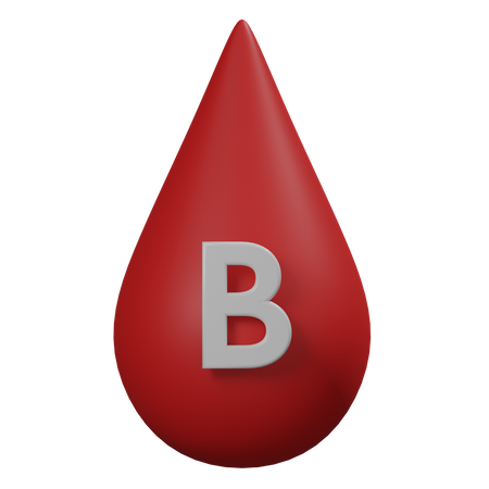 Blood B 3D Illustration