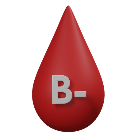 Blood B Negative 3D Illustration