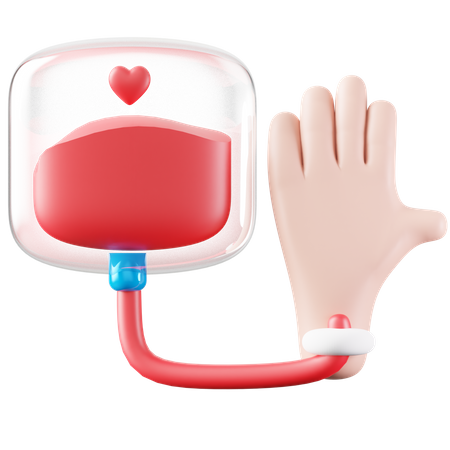 Free Blood 3D Icon download in PNG, OBJ or Blend format