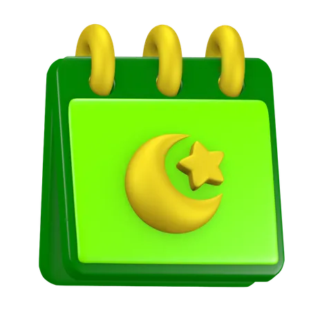 Calendar Ramadan 3D Icon
