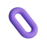 3d chain shape illustration