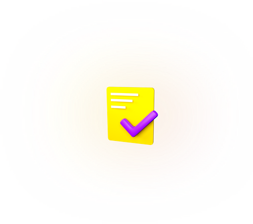 Checklist 3D Illustration