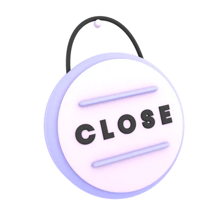 Close Sign 3D Icon
