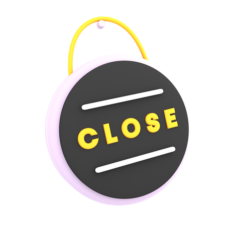 Close Sign 3D Icon
