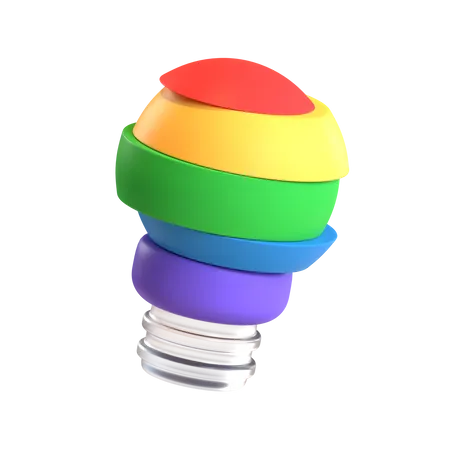 Creative Bulb 3D Icon