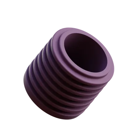 Cylinder Spring 3D Icon