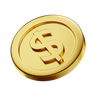 dollar-coin 3d logos