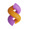 double helix 3d logo