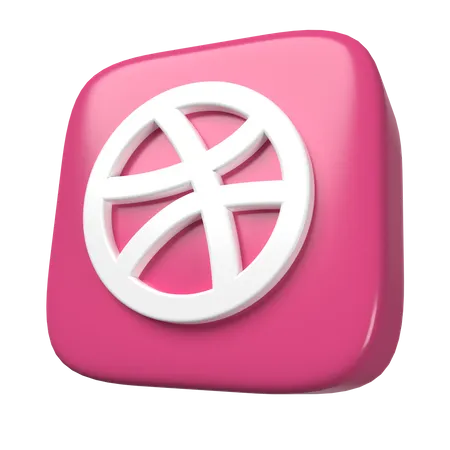 Dribbble 3D Icon
