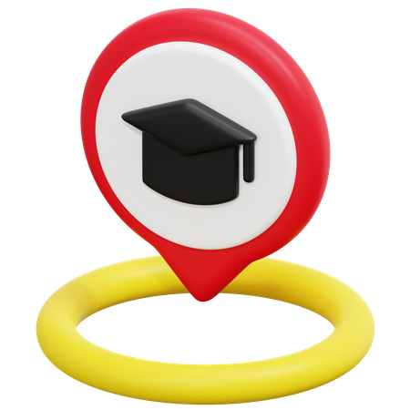 Education Location 3D Icon