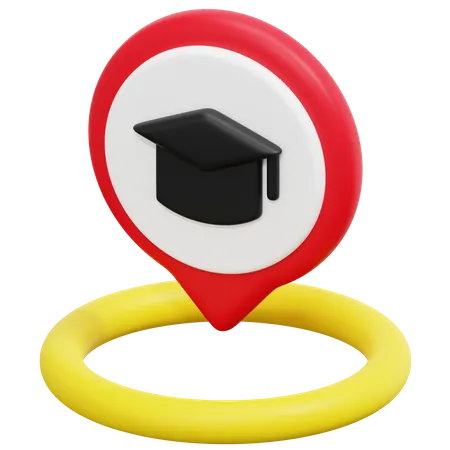 Education Location 3D Icon