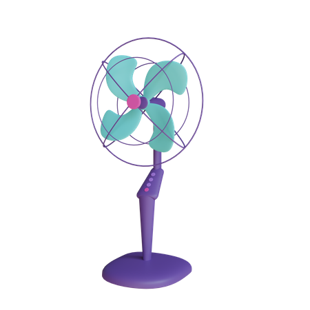 Electric Fan 3D Illustration
