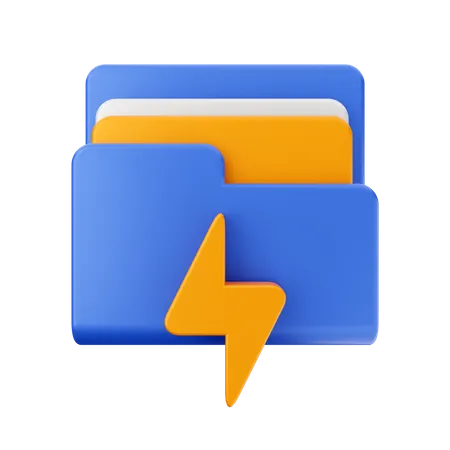 Energy Folder 3D Icon