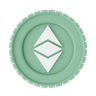 3d ethereum classic logo
