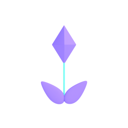 Ethereum Plant 3D Illustration