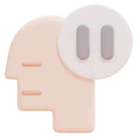 Expressionless Mind 3D Icon